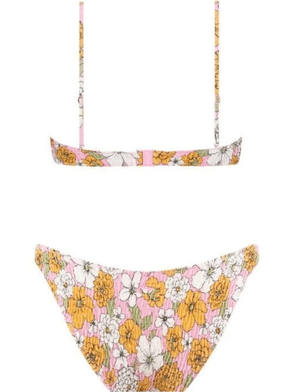 Anotherchill Floral Smocked Bikini Set - Pink - Picture 4 of 10